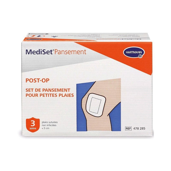 Pansements post-op / Petites plaies avec coupe-fils MediSet