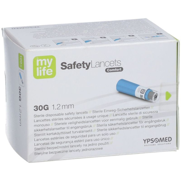Lancettes Mylife safetylancets comfort 30G - x200