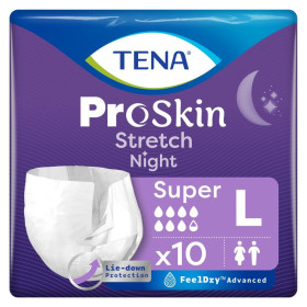 TENA Stretch ProSkin Night Large Sous-vêtement absorbant X10