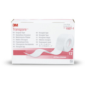 Sparadrap chirurgical 3M™ Transpore™  9,14 x 2,50 cm.