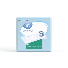 Alèse absorbante iD Essential Underpads Super 90 x 180 cm