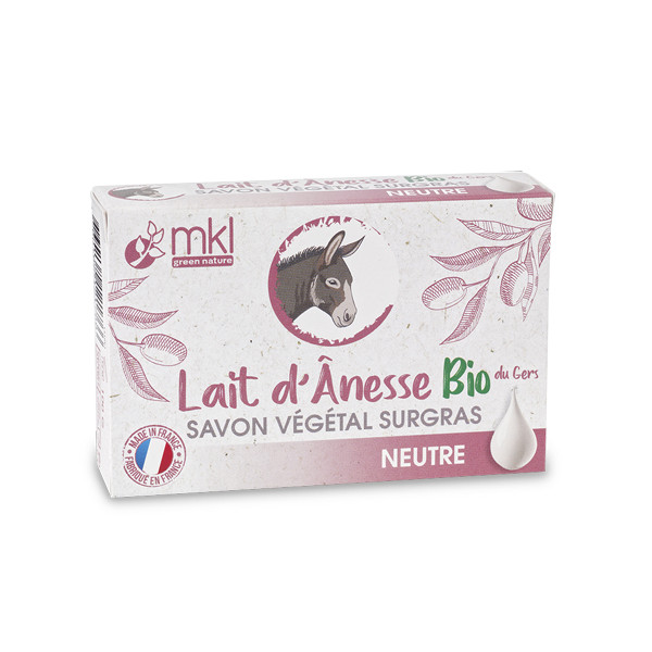 Savon solide au lait d'ânesse Bio neutre 100g