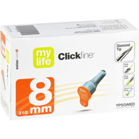 Aiguilles Mylife Clickfine Diamondtip 31g x 8 mm - x100