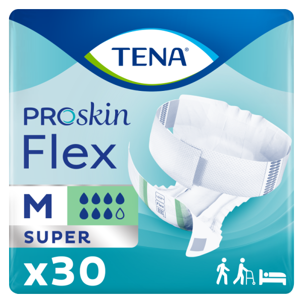 TENA Flex ProSkin Super Medium Changes complets avec ceinture X30