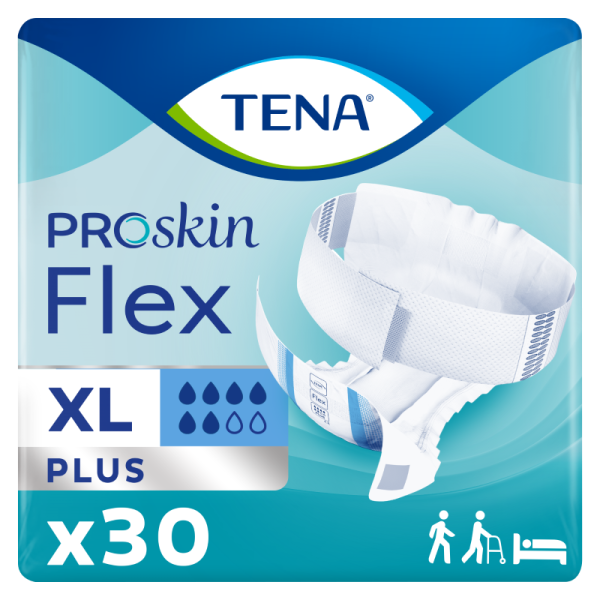 TENA Flex ProSkin Plus Extra Large Changes complets avec ceinture X30