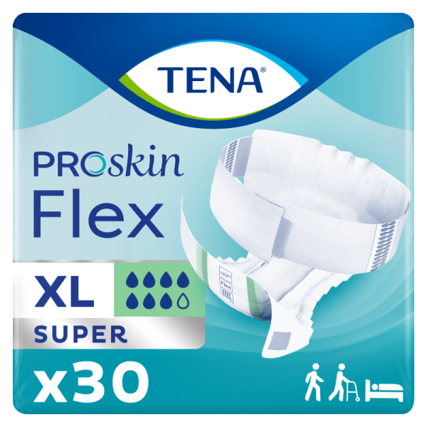 TENA Flex ProSkin Super Extra Large Changes complets avec ceinture X30