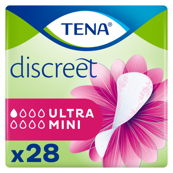 TENA Discreet Ultra Mini Serviettes absorbantes X28
