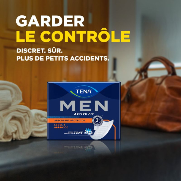 TENA Men Active Fit Super Niveau 3Protections absorbantes X16