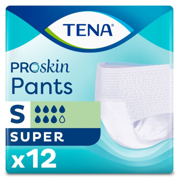 TENA Pants ProSkin Super Small Sous-vêtements absorbants X12