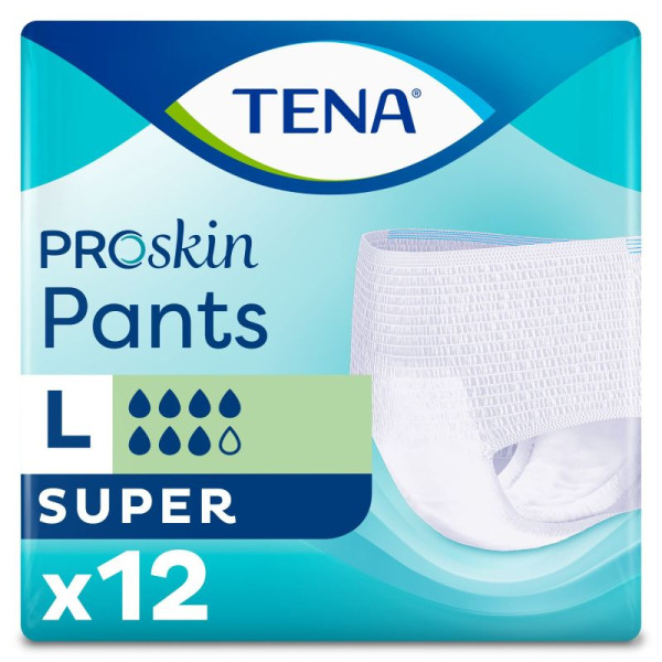 TENA Pants ProSkin Super Large Sous-vêtements absorbants X12