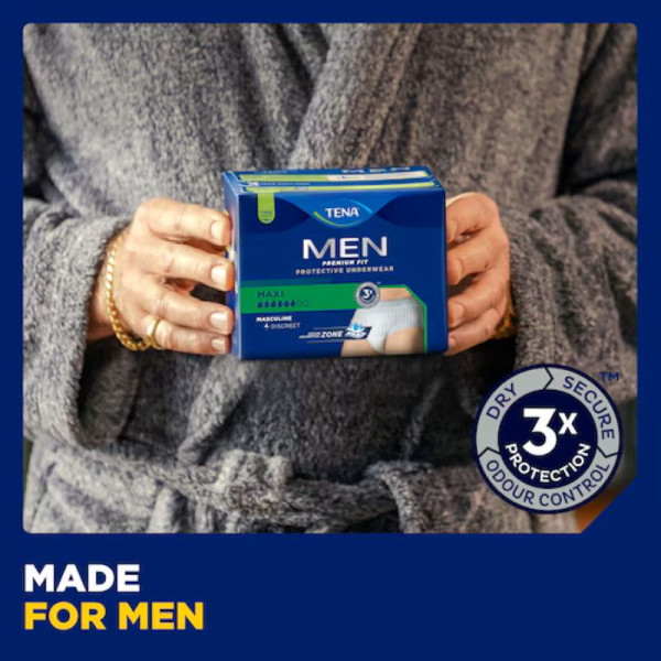 TENA Men Premium Fit Maxi – Taille L/XL Sous-vêtements absorbants X10
