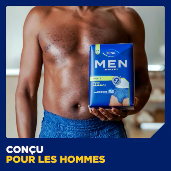 TENA Men Active Fit Plus - Taille S/M Sous-vêtements absorbants X9