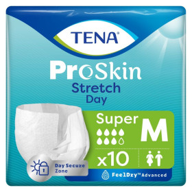 TENA Stretch ProSkin Day Medium Sous-vêtement absorbant X10