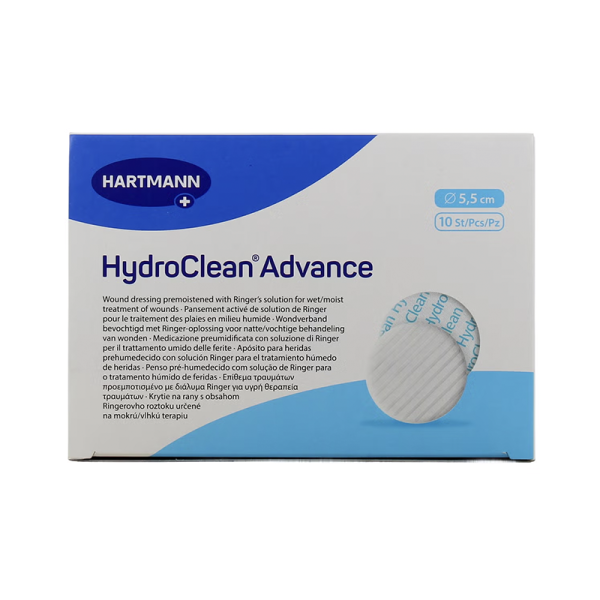 Pansement irrigo-absorbant HydroClean Advance rond 5,5 cm diam.