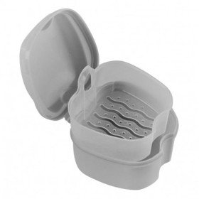 Boîte à dentier avec égouttoir