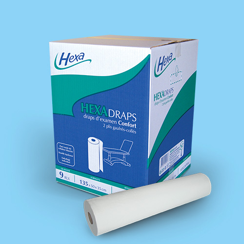 Draps-d-examen-confort-gaufres-et-ouates-Hexadraps-catalogue-indispensables